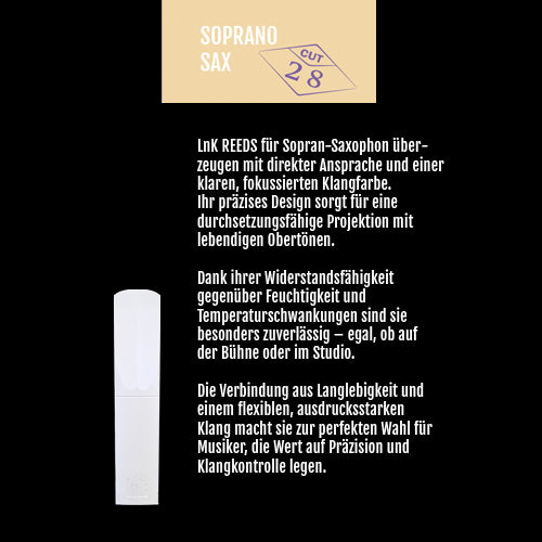 LnK Sopran-Saxophonblatt Cut28